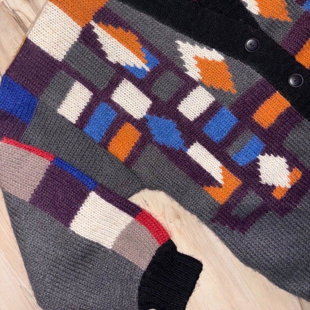 Vintage Montre Xerano Geometric Multicoloured Cardigan M